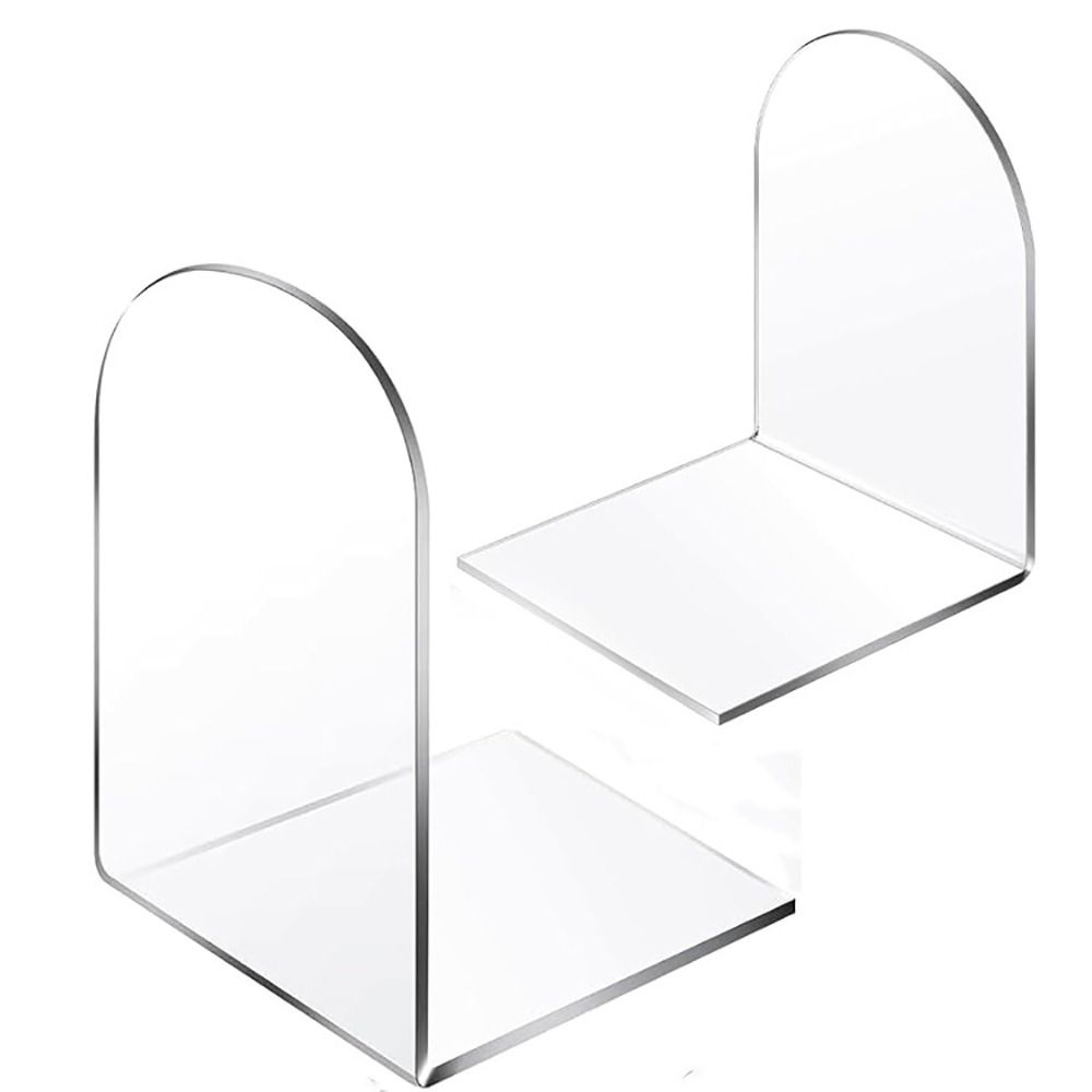 Clear Acrylic Book Stand Holder - Estremidades de livros acrílicos para prateleiras