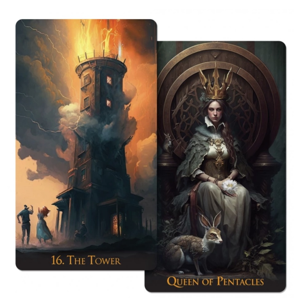 Tarot Deck With Guidebook - Baralho de tarô de 78 cartas
