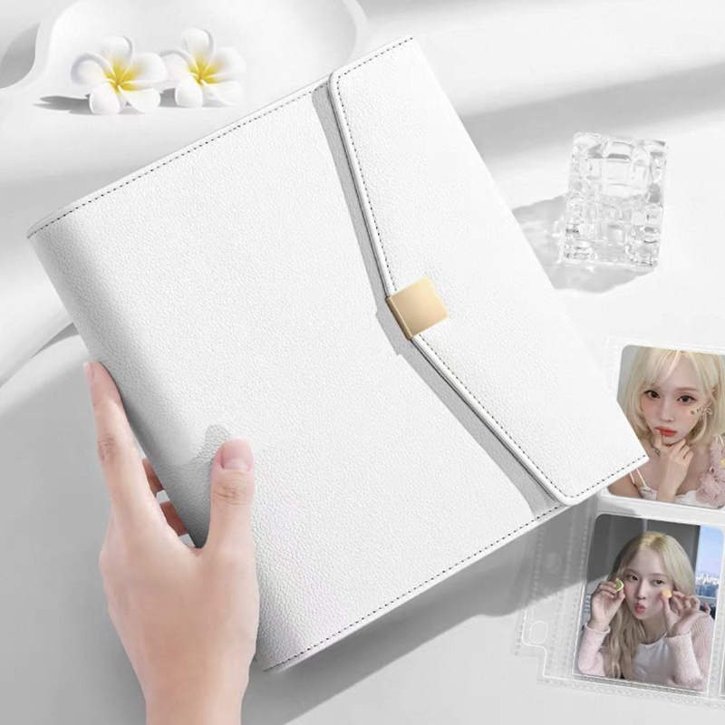 Kpop Photo Card Binder 3 Inch - Luz de luxo platina a5 pasta