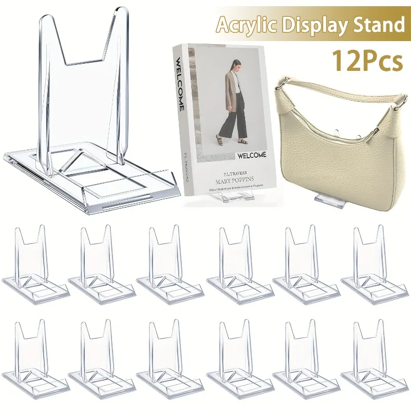 Clear Acrylic Book Stand Holder - Suportes de acrílico transparente para exibição,