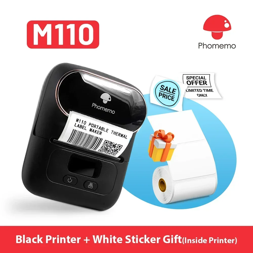 Mini Pocket Thermal Printer Paper Roll - Phomemo m110 mini impressora portátil impressora