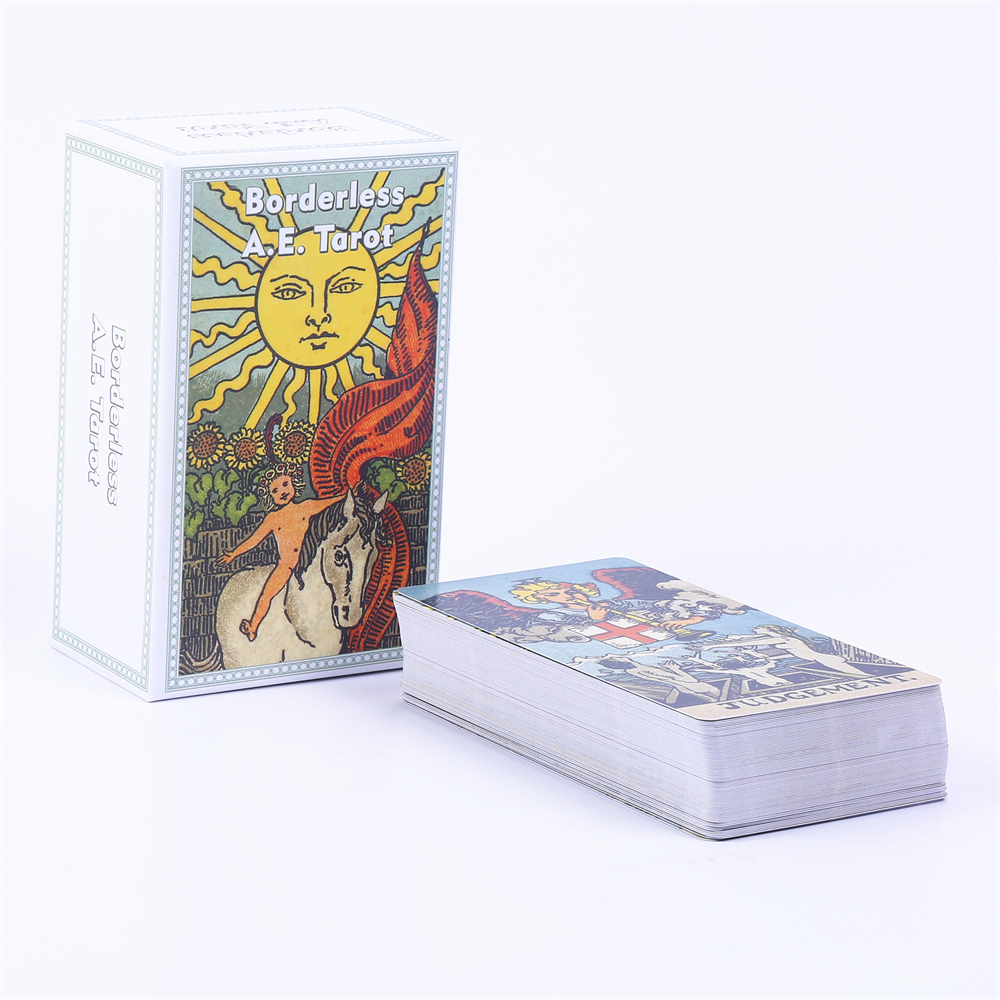 Tarot Deck With Guidebook - 12*7cm sem fronteiras A.E. Baralho de