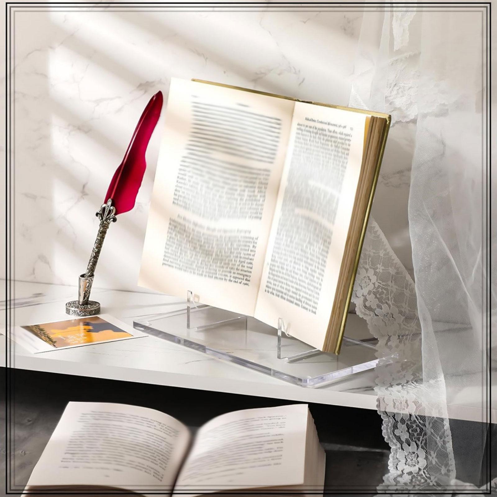 Clear Acrylic Book Stand Holder - Suporte de Exibição em Acrílico Transparente