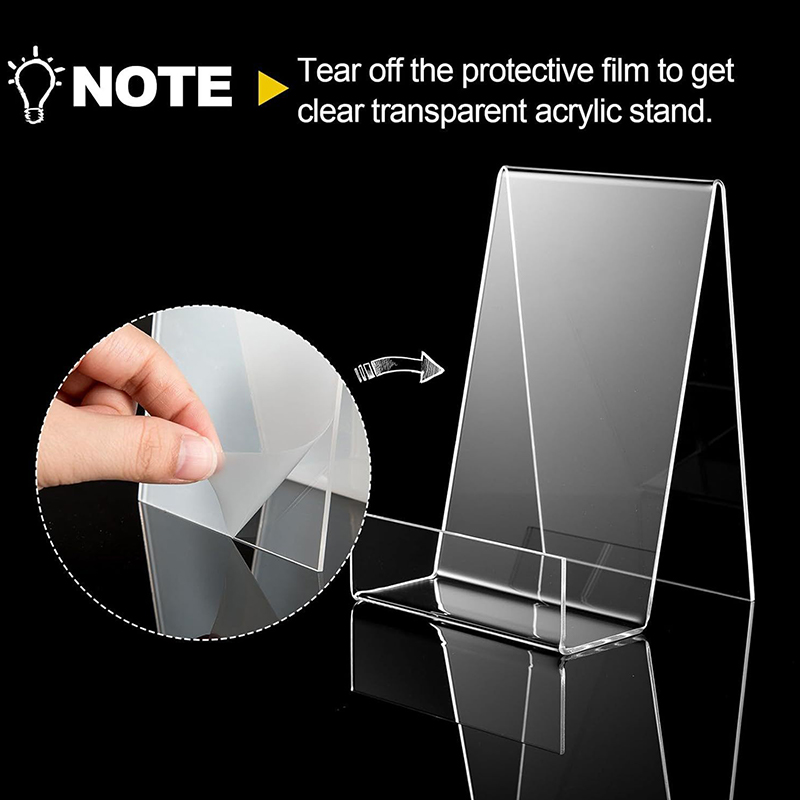 Clear Acrylic Book Stand Holder - 1 unidade de suporte de acrílico