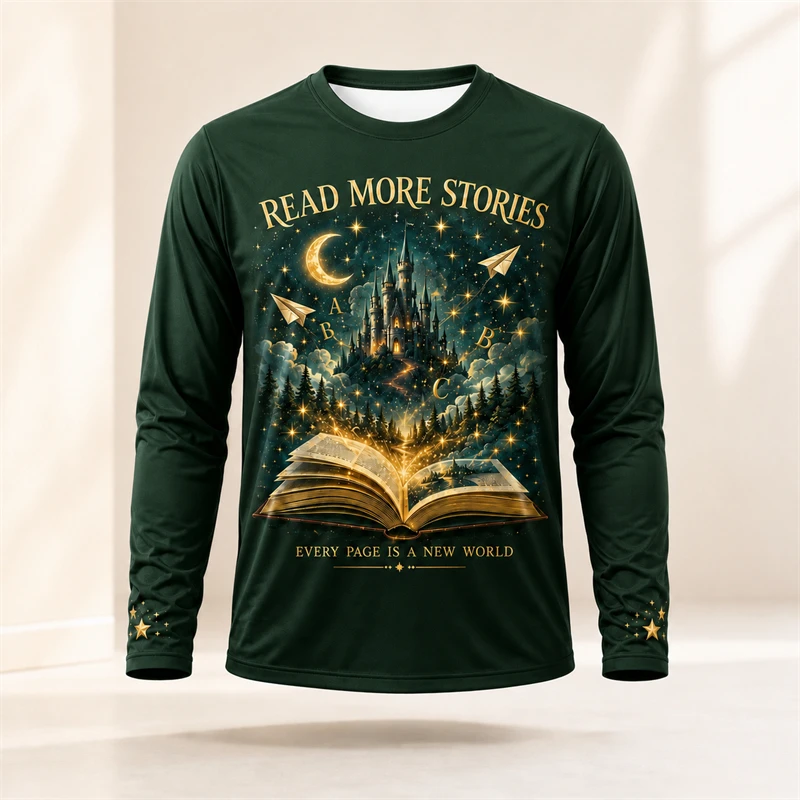 Camiseta de manga comprida com - Books avaliação e preço