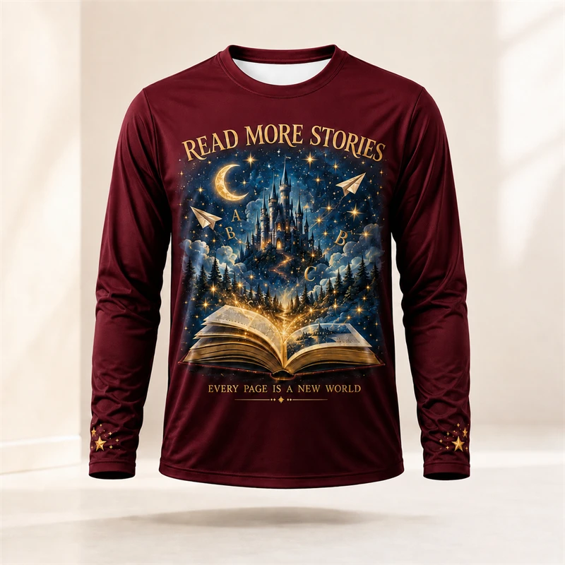 Camiseta de manga comprida com - Books avaliação e preço