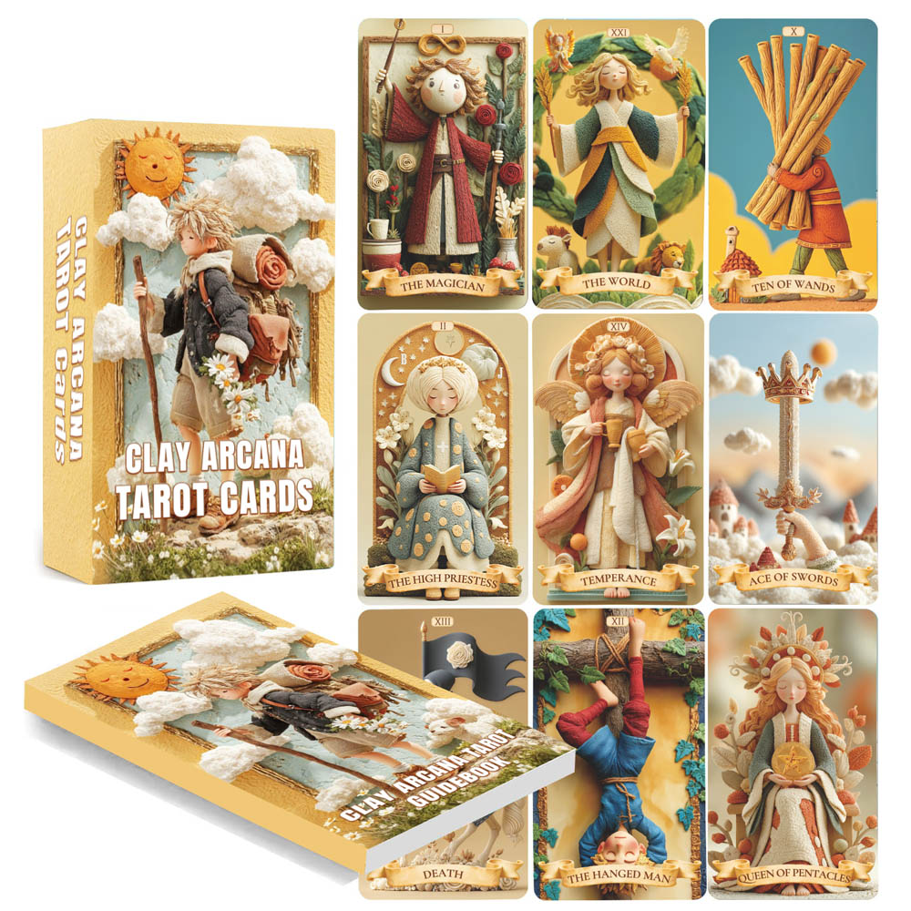 Conjunto de 78 cartas de tarô, - Tarot Deck With Guidebook avaliação e preço