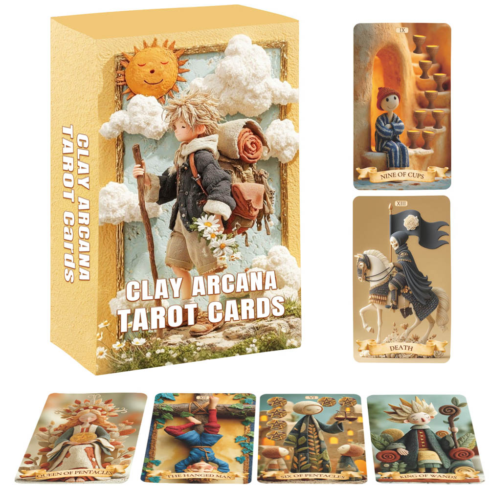 Conjunto de 78 cartas de tarô, - Tarot Deck With Guidebook avaliação e preço