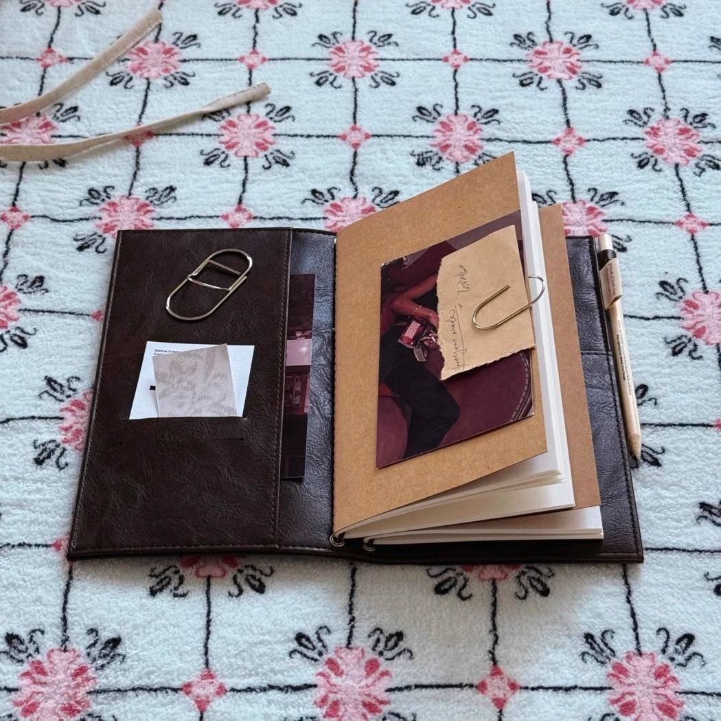 Caderno vintage preto de couro - Vintage Leather Journal Notebook avaliação e preço