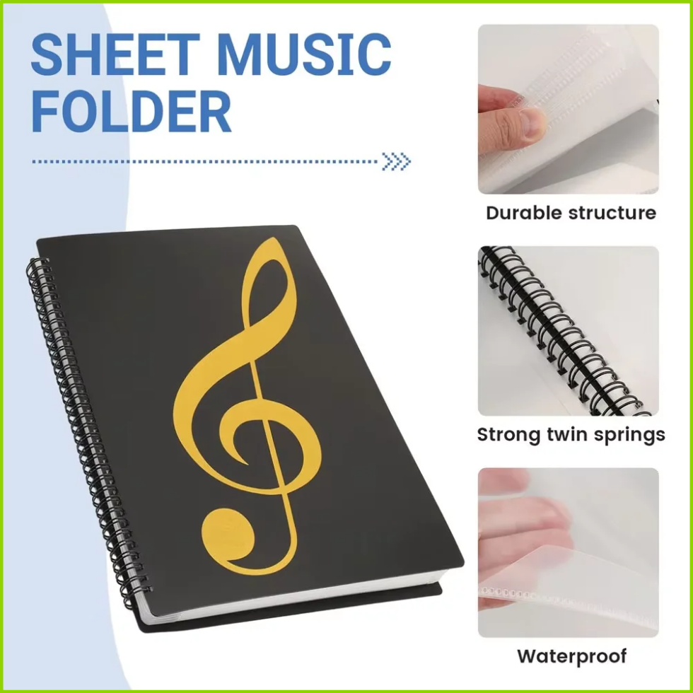 Pasta Flexível para Partituras - Blank Sheet Music Notebook avaliação e preço