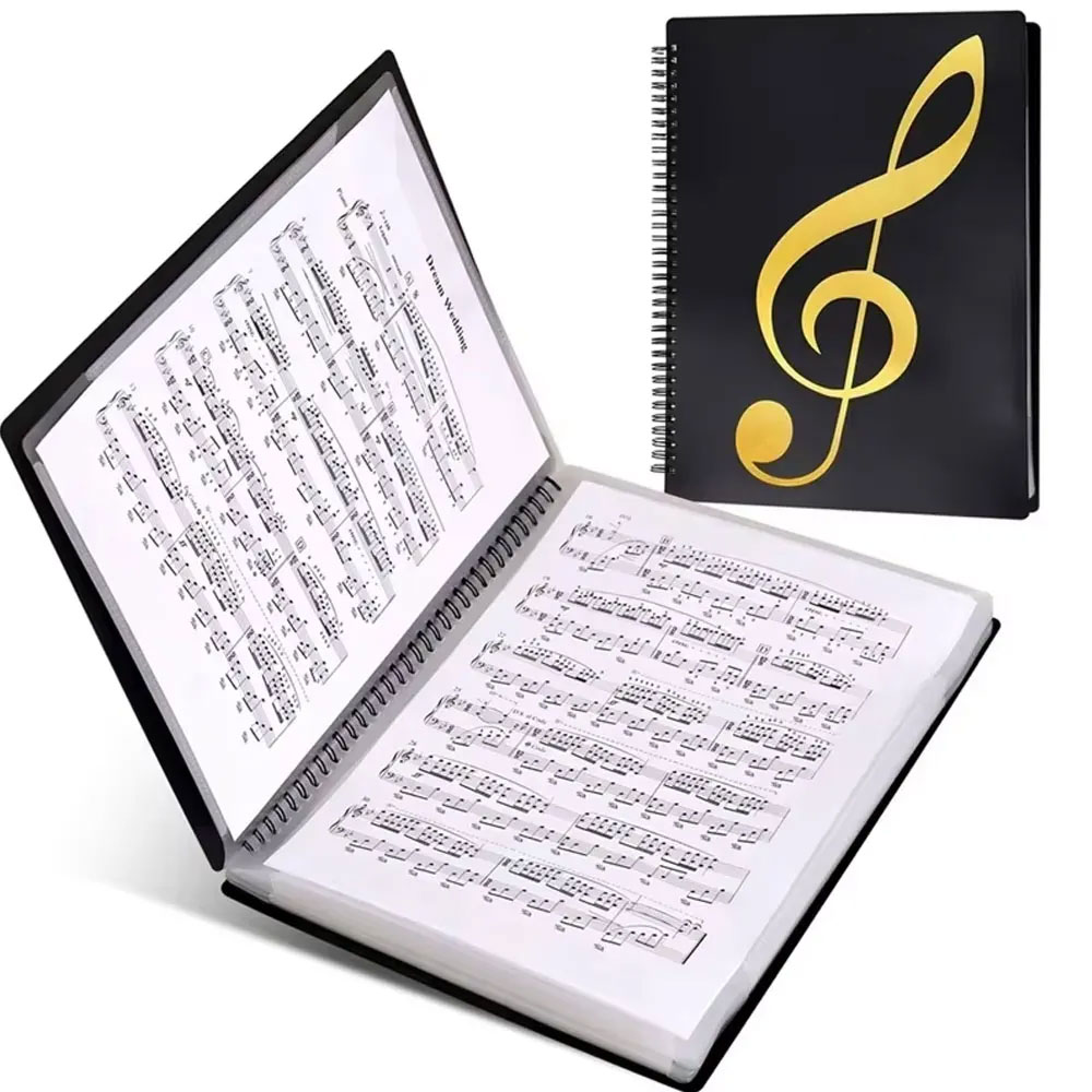 Pasta de partitura de música d - Blank Sheet Music Notebook avaliação e preço